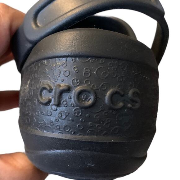 Crocs Women's Size 6 Bayaband Clog Black Leopard Print Design Everyday Sandal - Picture 8 of 10